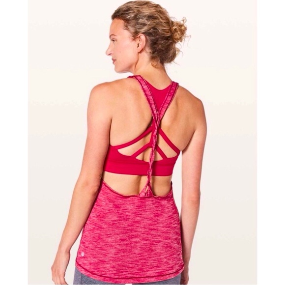 NEW! Lululemon Twist And Toil Tank Sports Bra Ruby Red SZ 2 - Picture 5 of 11